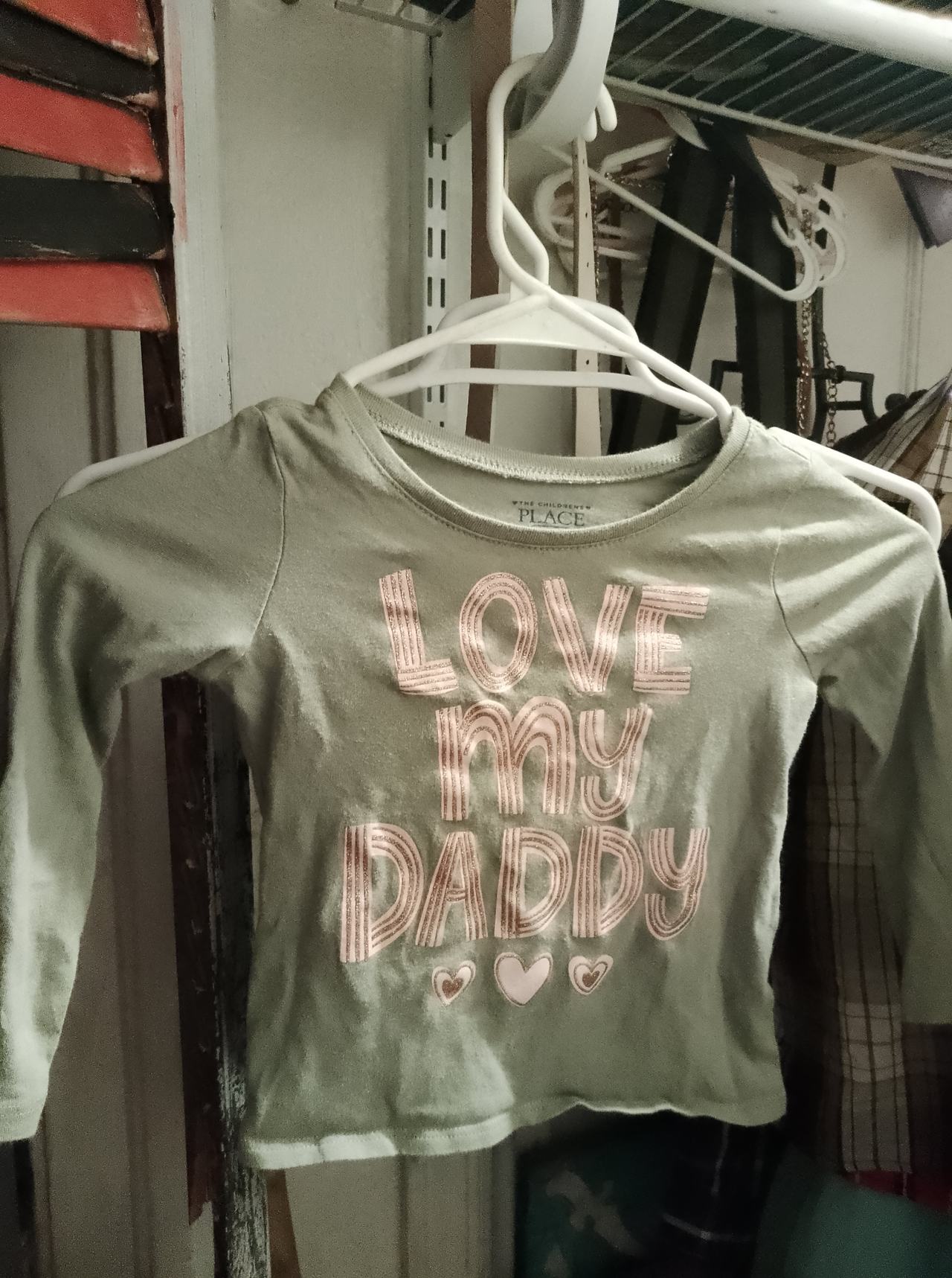 The Children's Place Love My Daddy Long Sleeve Graphic Tee