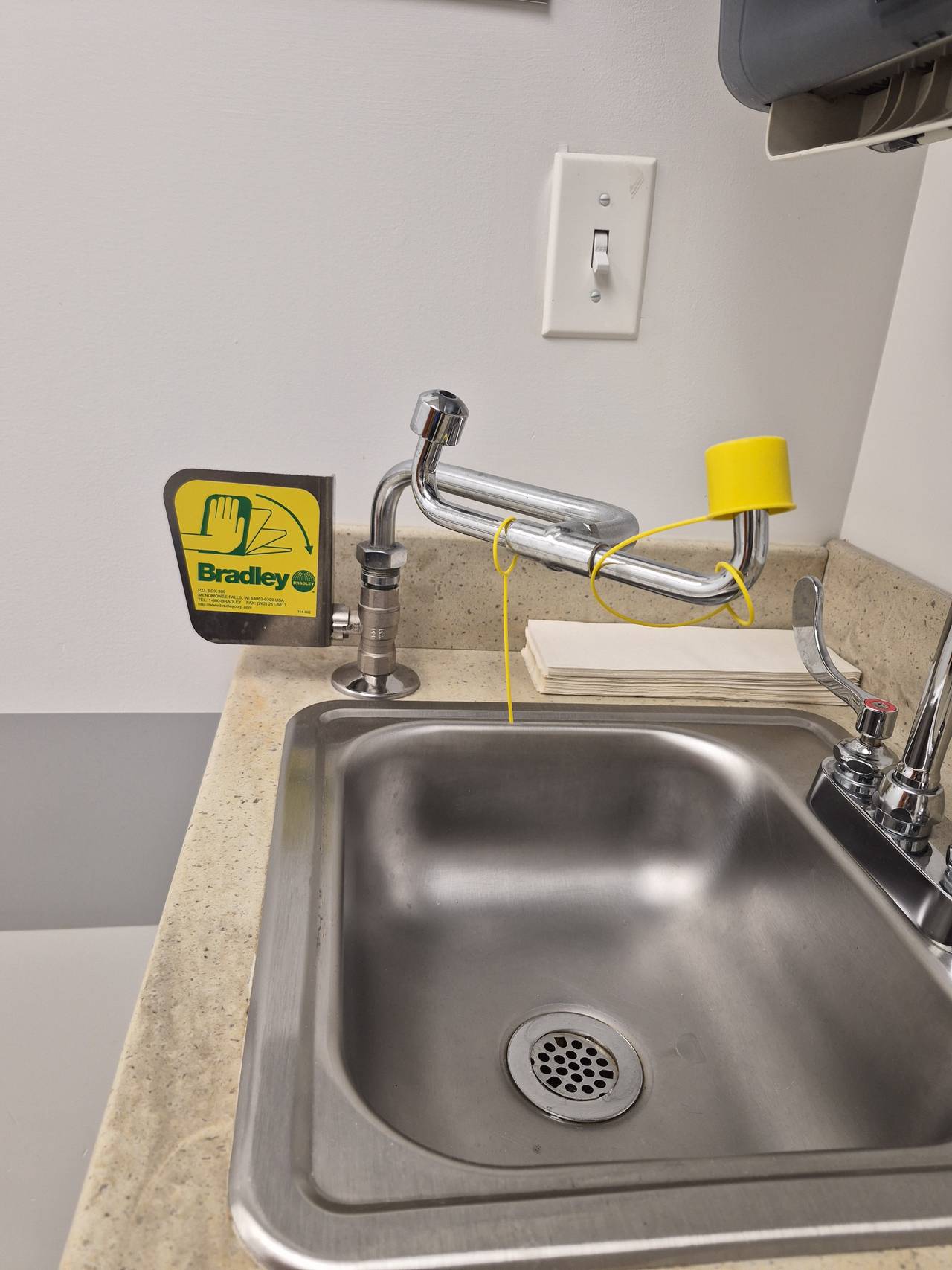 Bradley S19-270BL Swing-Away Eyewash Station