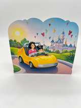 Vintage Disneyland Autopia Cars Classic Yellow Chevron 2000 New in Package - Image 5