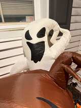 NEEDS REPAIR HAS HOLR Gemmy 8ft Halloween Inflatable Dead Tree with Ghost - Image 2