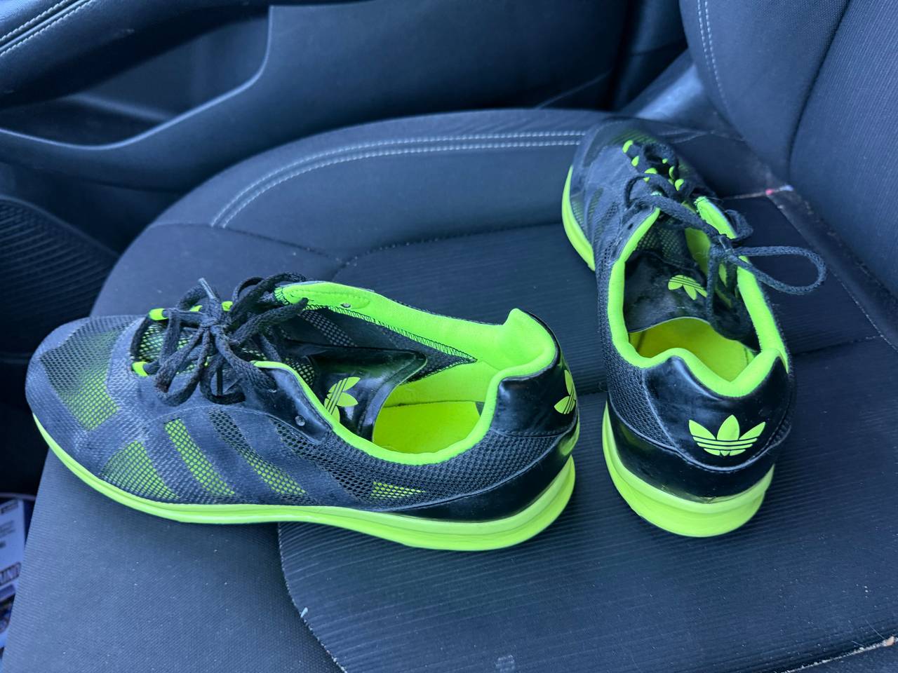adidas adizero Running Shoes Black/Neon Green