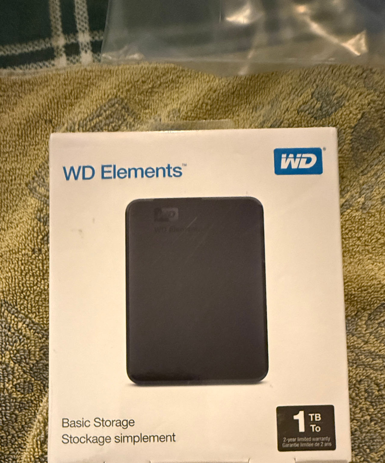 WD Elements 1TB Portable External Hard Drive