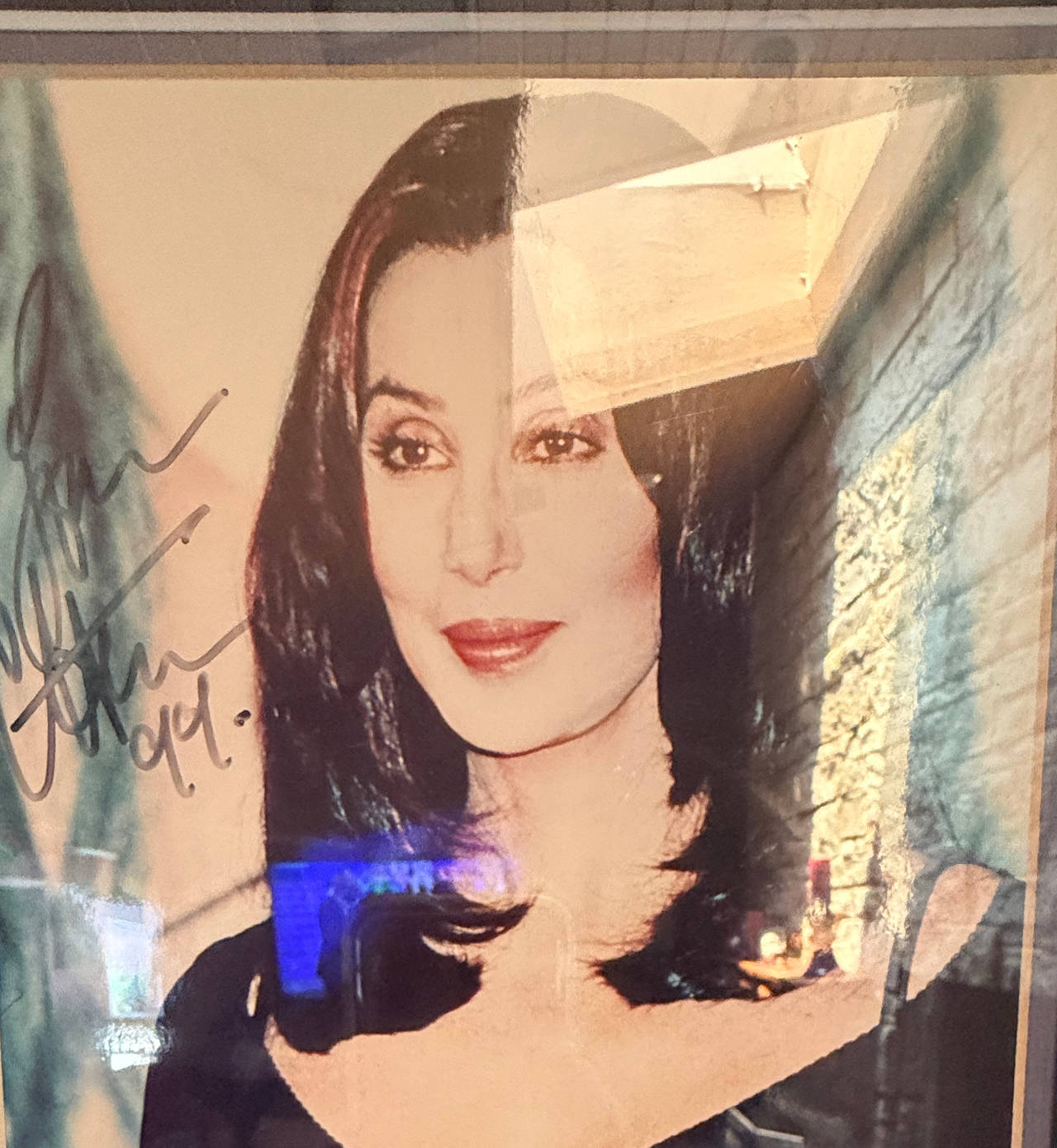 Cher Autographed 1994 Framed Photo