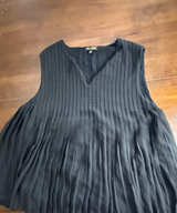 Massimo Dutti Pleated V-Neck Top - Image 1