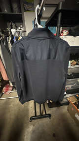 Ted Baker Men's Navy Blue Sardin Quilted Bomber Jacket Size 4 - Image 3