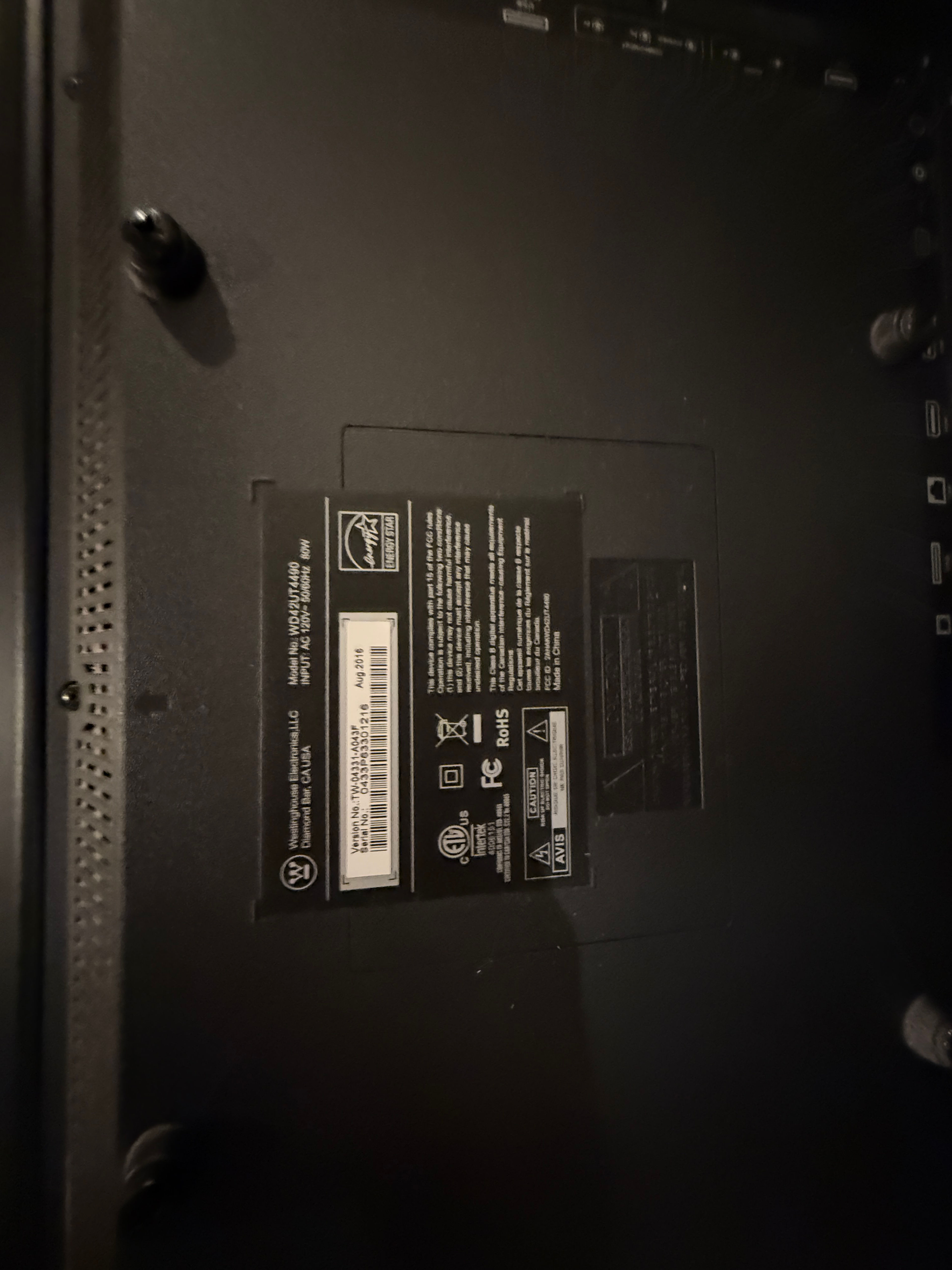 Westinghouse 42" 4K Ultra HD LED TV