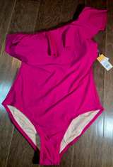 Kona Sol Ruffle One Shoulder One Piece Swimsuit - Image 2