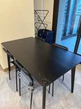 IKEA Lisabo Table Black/Ash Veneer - Image 3