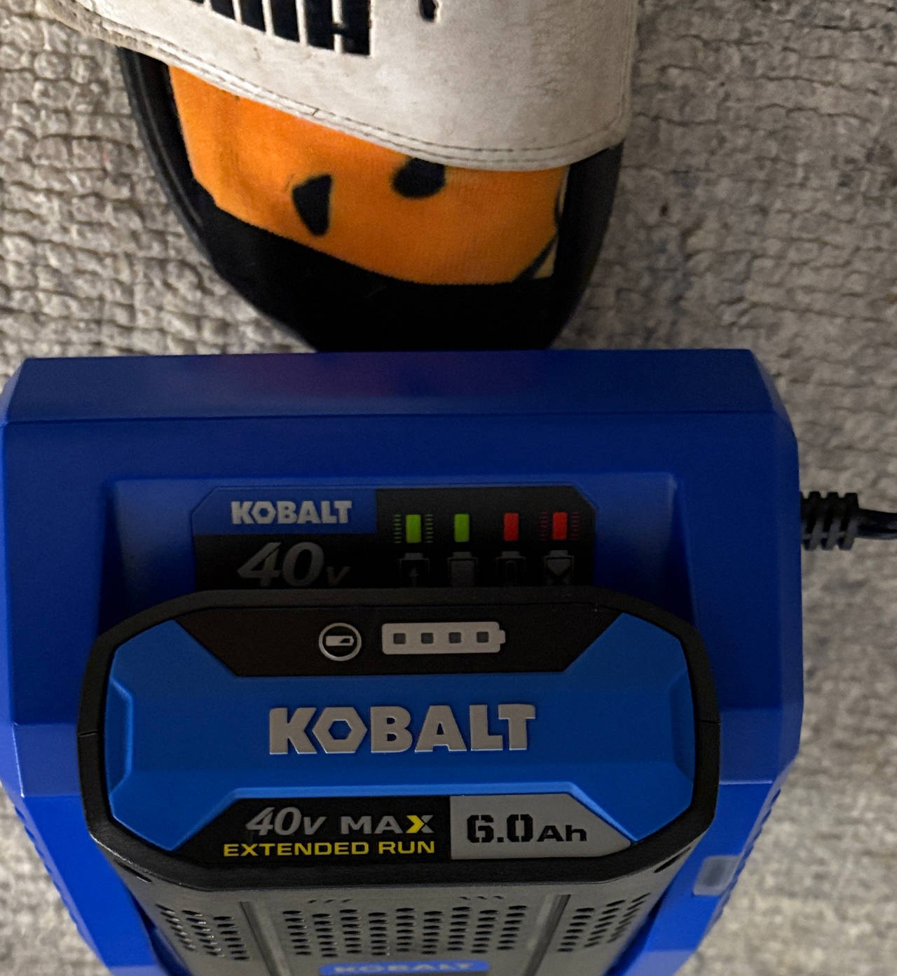 Kobalt 40V Max 6.0Ah Extended Run Battery and Charger