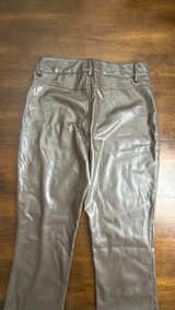 Motel Vegan Leather 90s Straight Pants S - Image 2