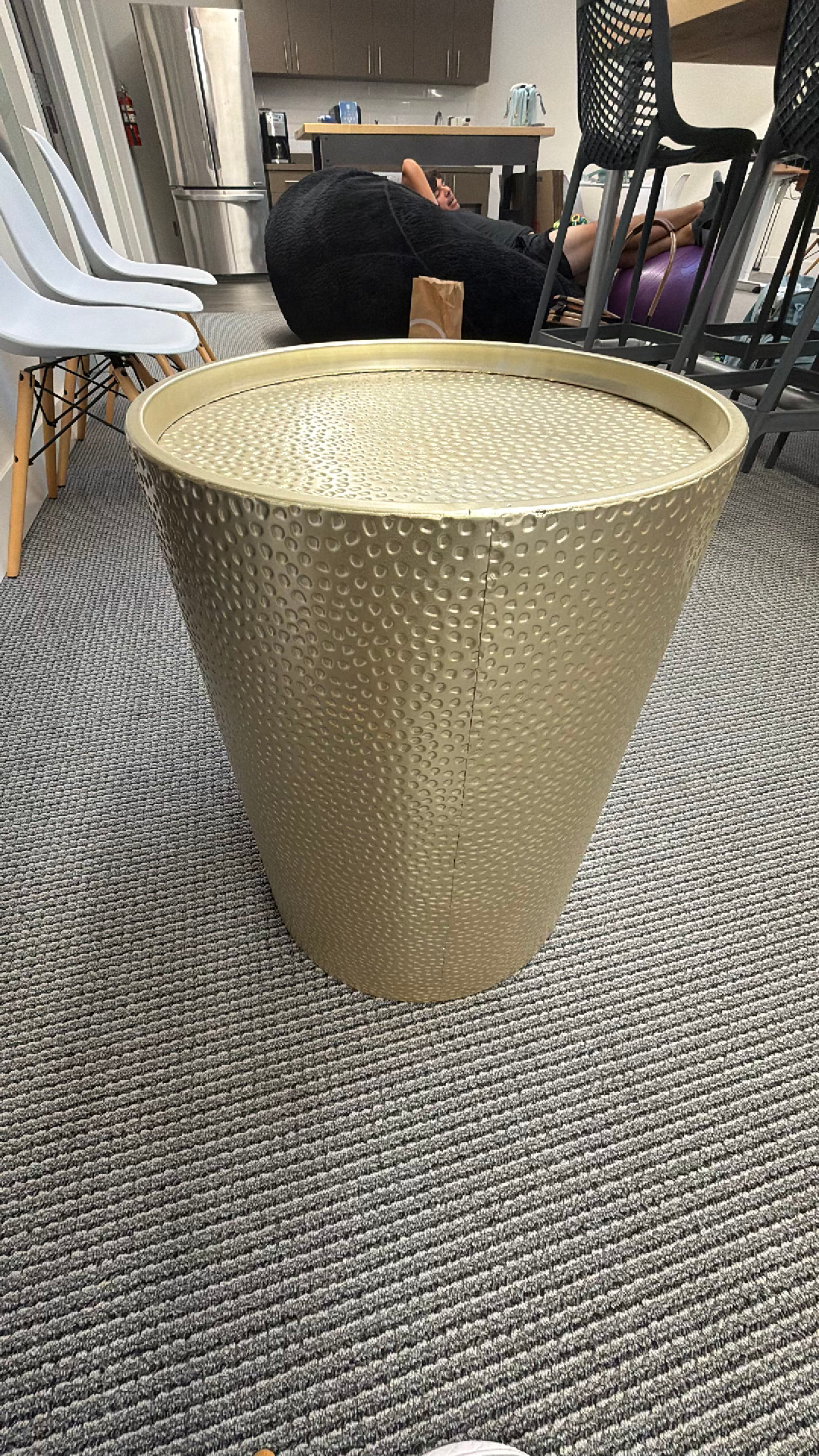 Christopher Knight Home Gold Round Accent Table - Image 3