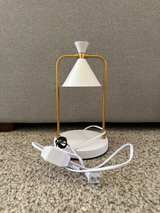 White and Gold Electric Candle Warmer Lamp - Used, Like New - Image 3