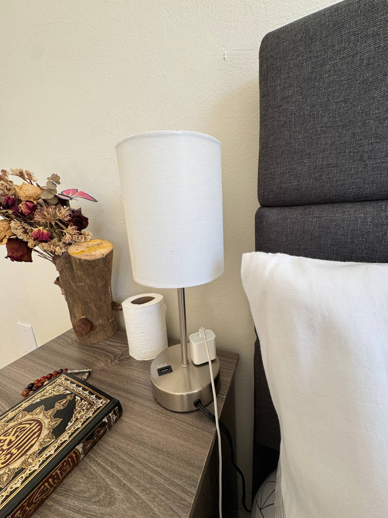 Touch Control Table Lamp with USB Charging Port