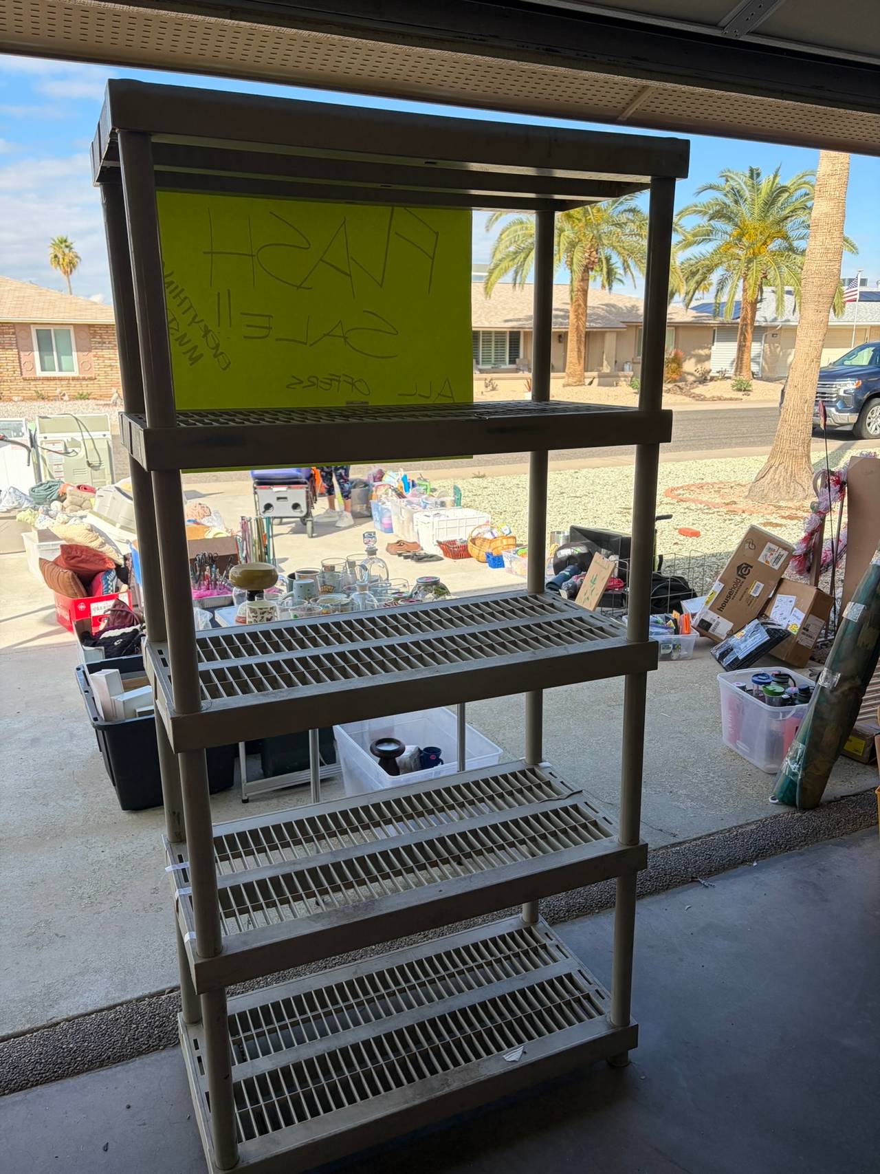 HDX 5-Tier Plastic Garage Storage Shelving Unit
