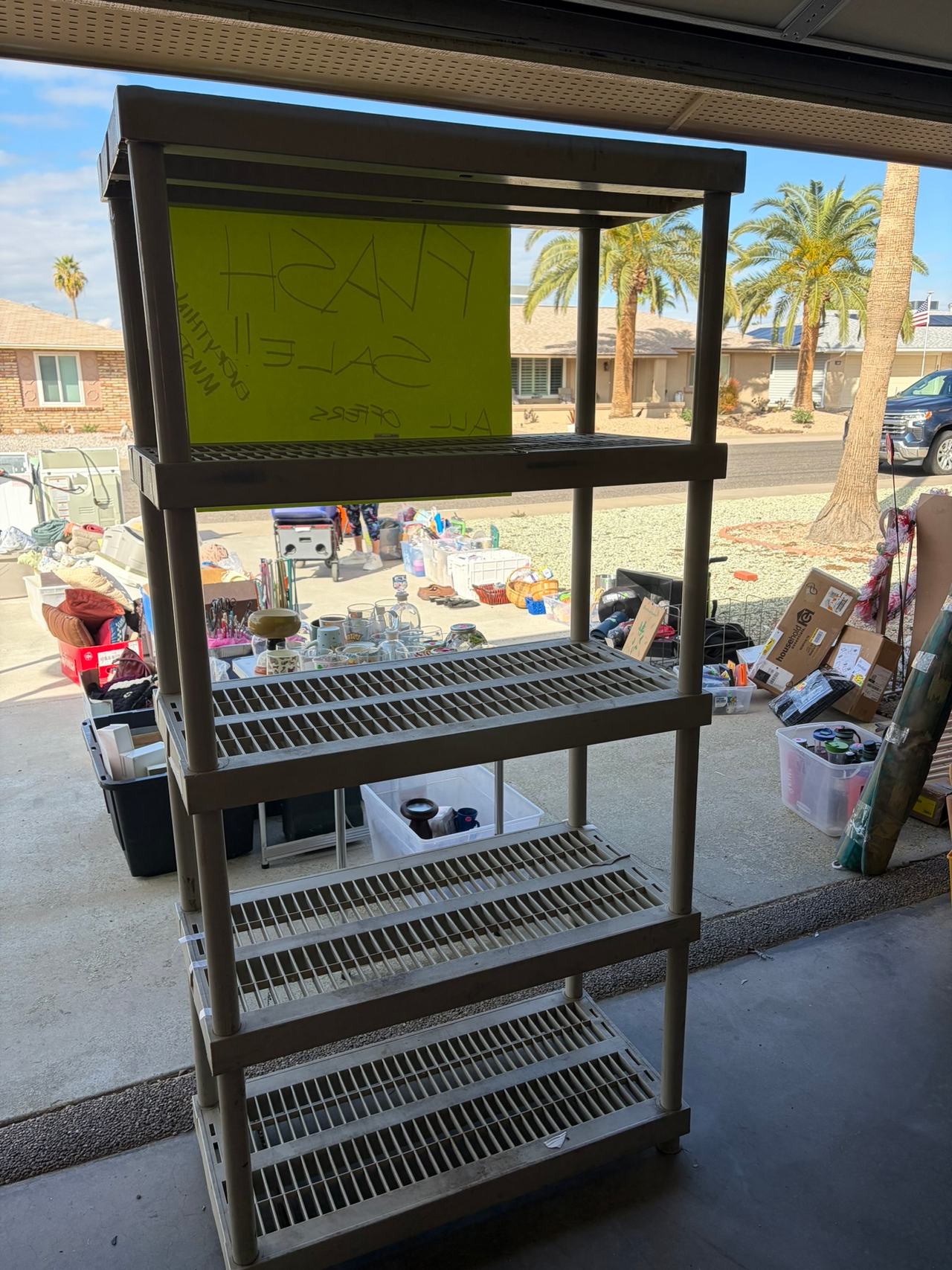 HDX 5-Tier Plastic Garage Storage Shelving Unit