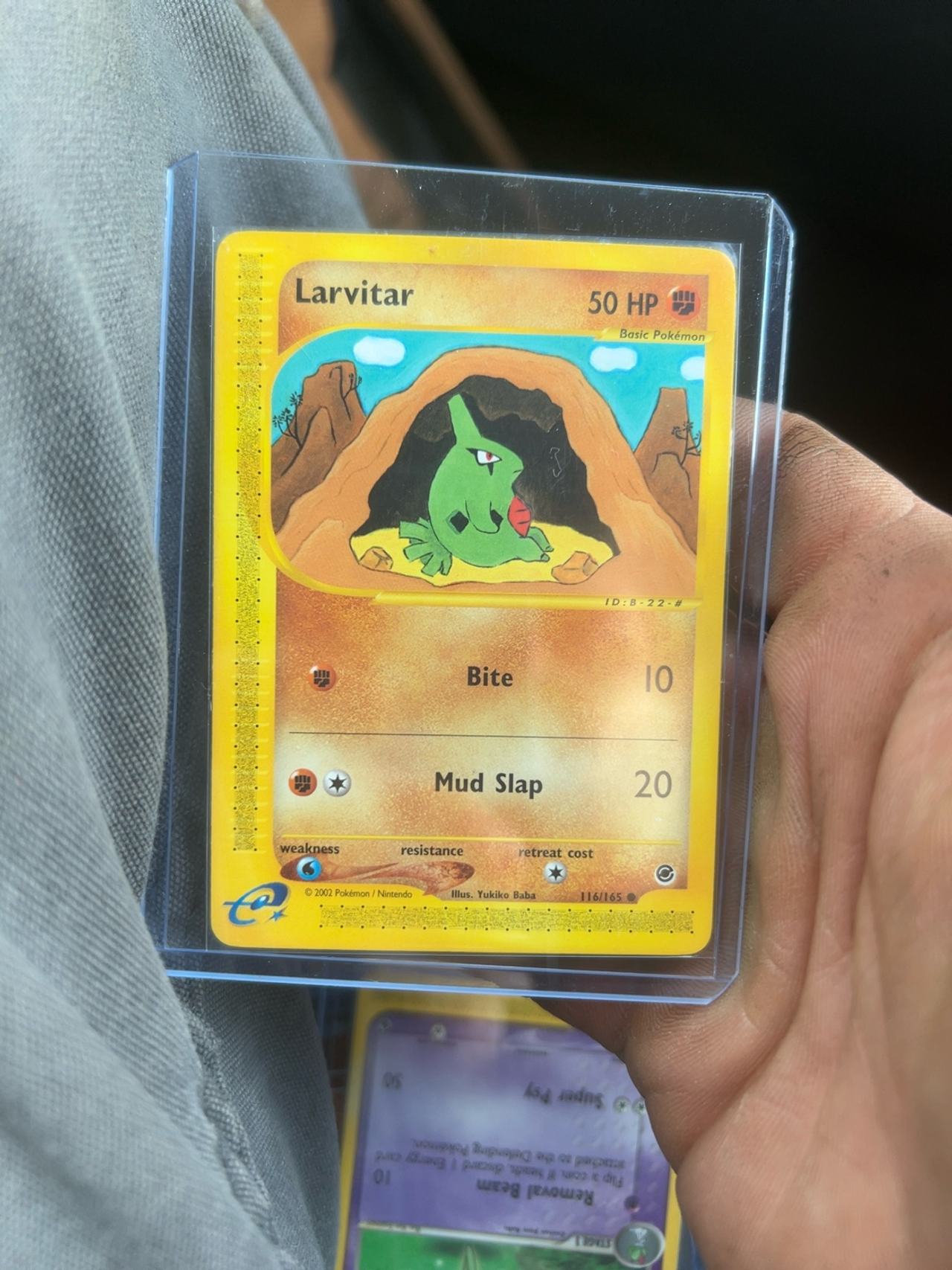 Pokemon Larvitar Expedition Reverse Holo Card