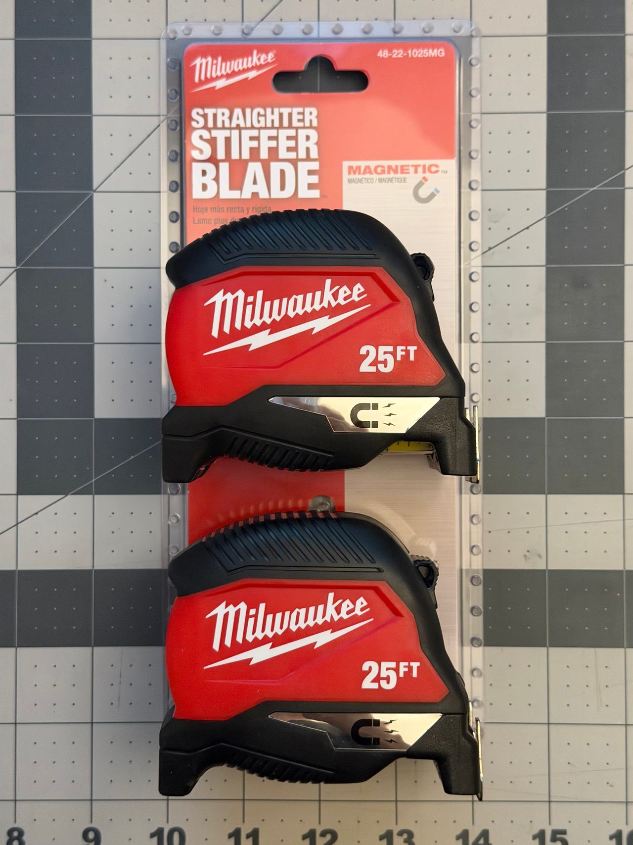 Milwaukee 25ft Compact Magnetic Tape Measure 2-Pack
