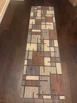 Mainstays Geometric Block Runner Rug - Image 1