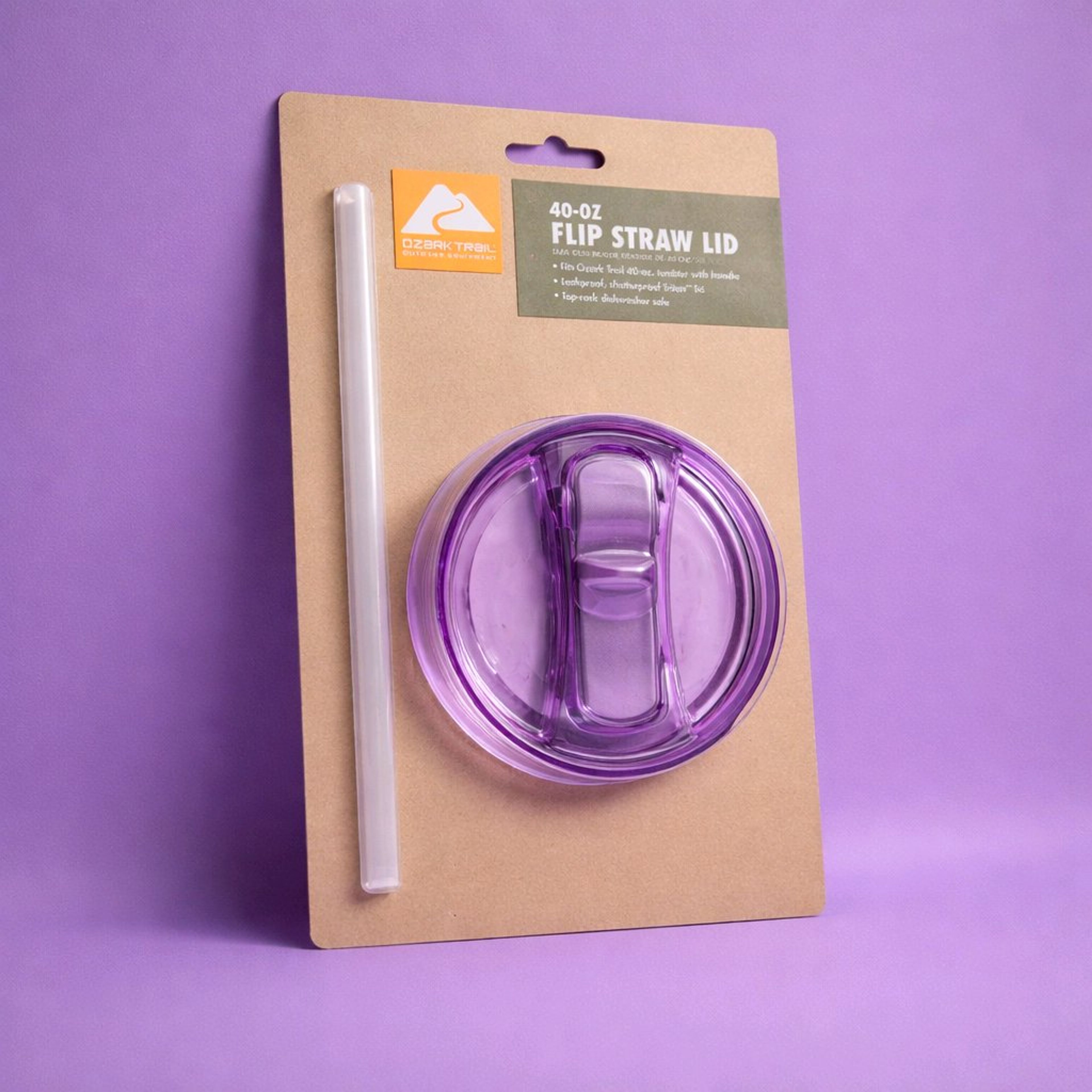 Ozark Trail 40-oz Flip Straw Lid - Image 2