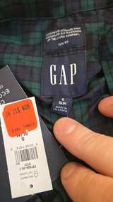 Gap Coolmax Ecomade Slim Fit Plaid Shirt - Image 2