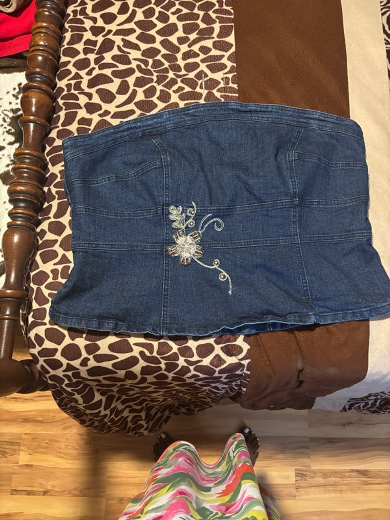 Denim Tube Top