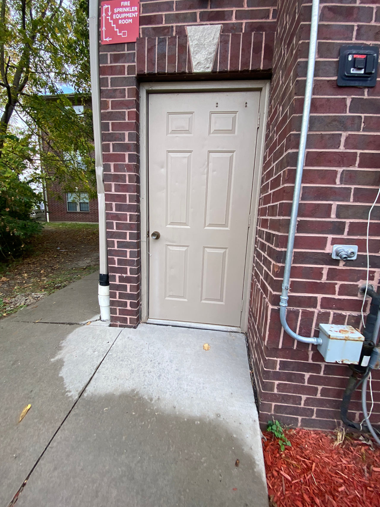 Fire Sprinkler Equipment Room Door
