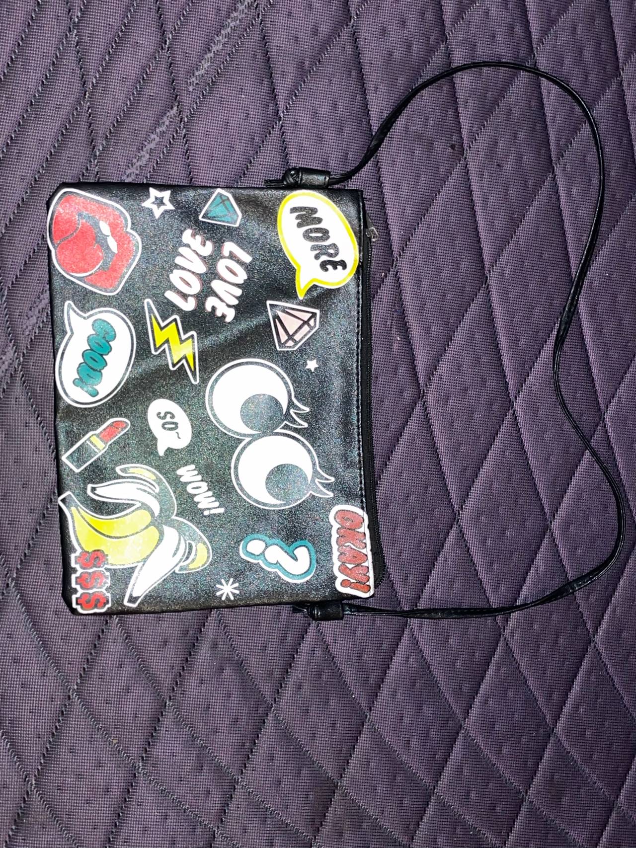 Pop Art Graphic Crossbody Bag