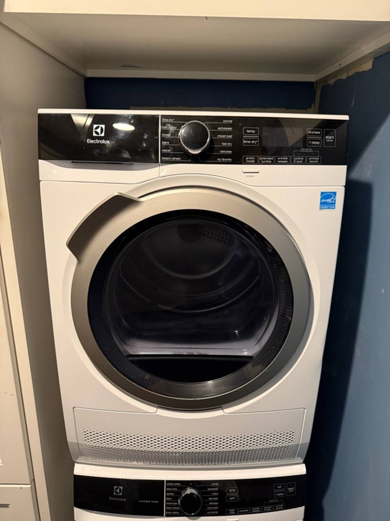 Electrolux 24" Compact Front Load Ventless Dryer White