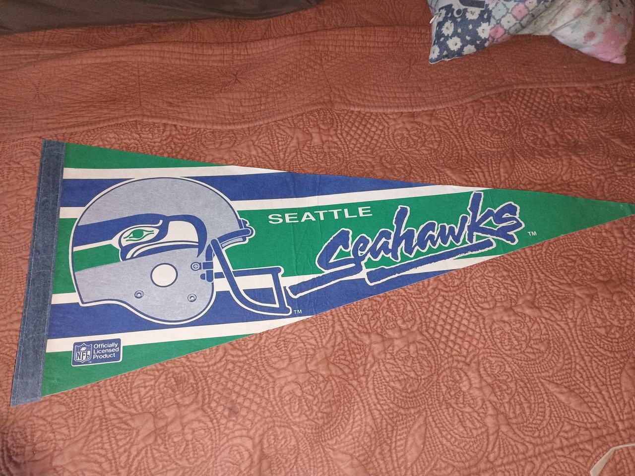 Vintage Seattle Seahawks NFL Felt Pennant