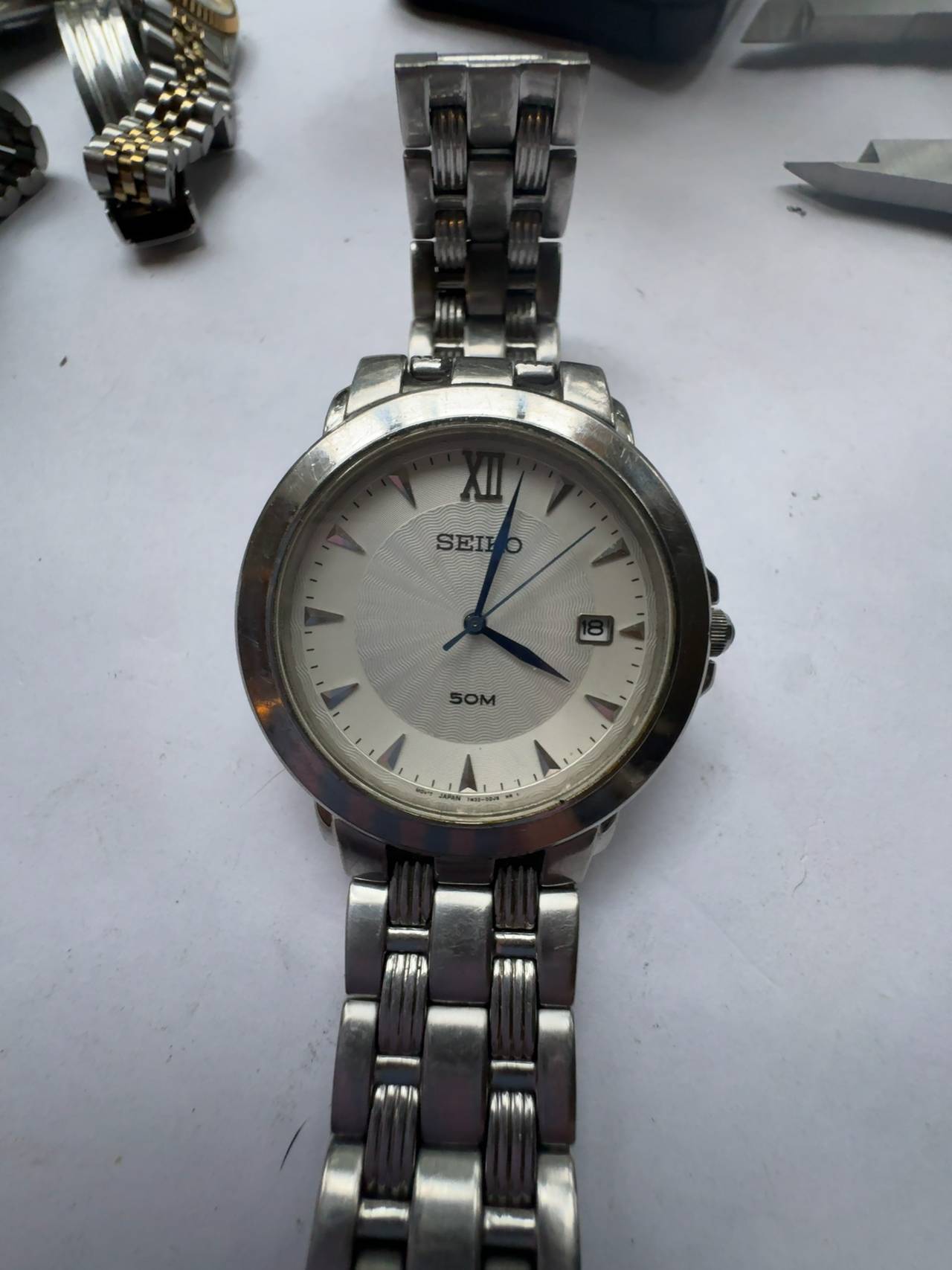 Seiko Le Grand Sport SKK511 White Dial Stainless Steel