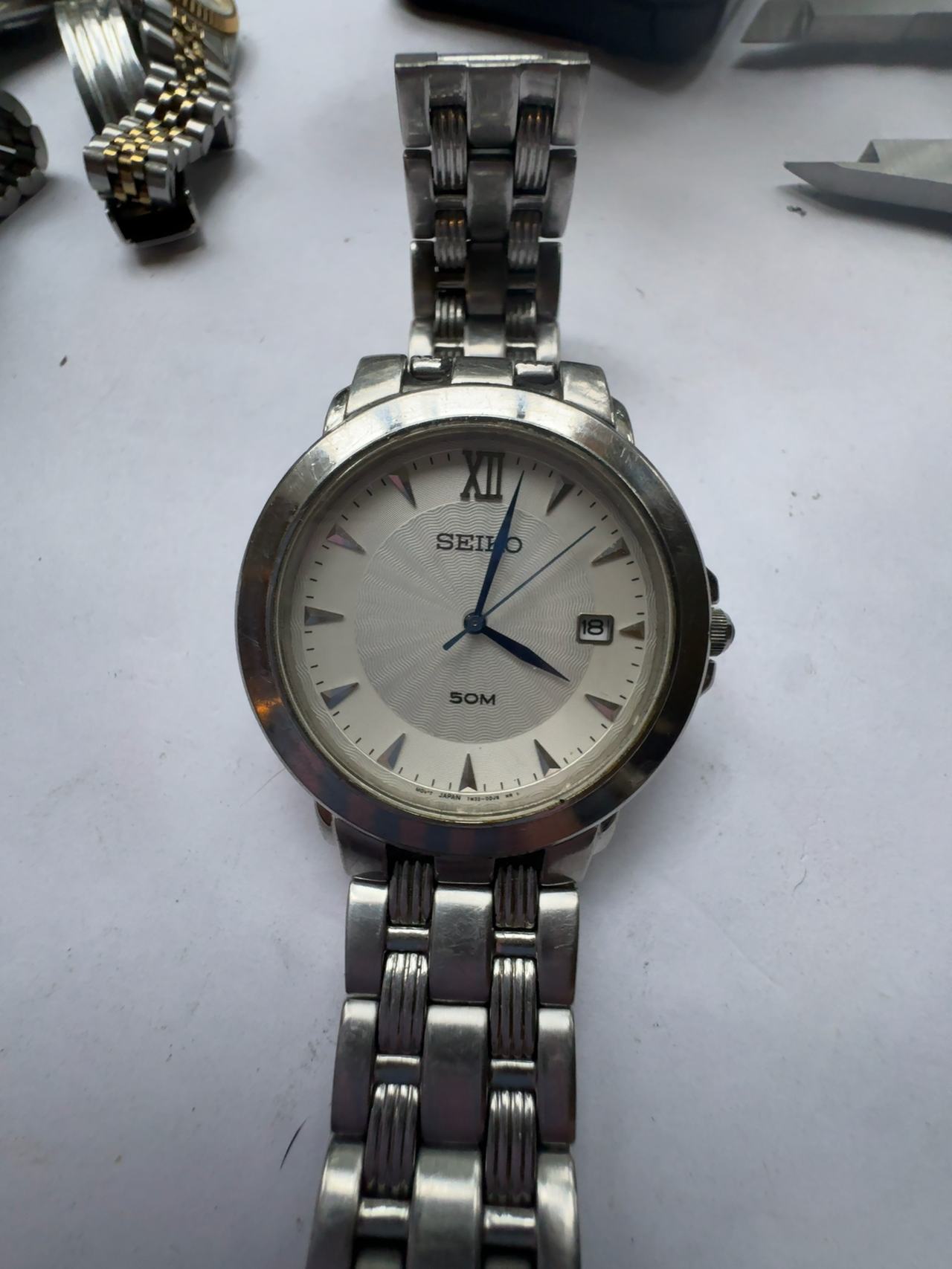 Seiko Le Grand Sport SKK511 White Dial Stainless Steel