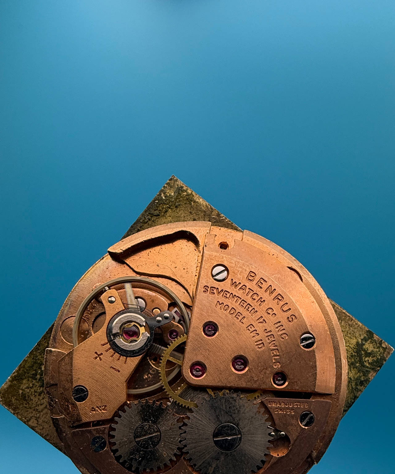 Benrus FE 1D 17 Jewel Watch Movement