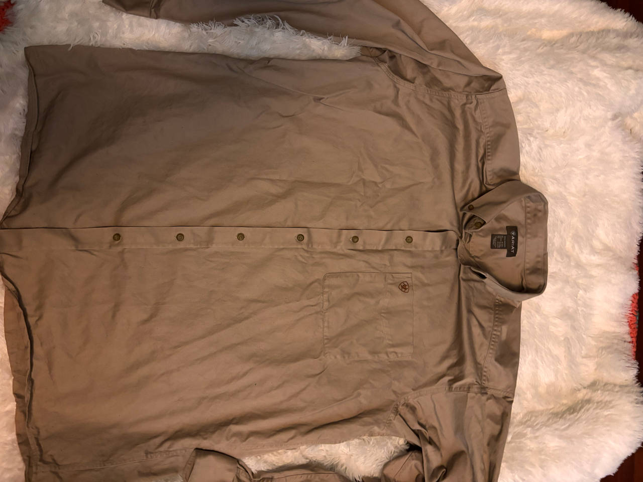 Ariat Men's Solid Twill Long Sleeve Shirt