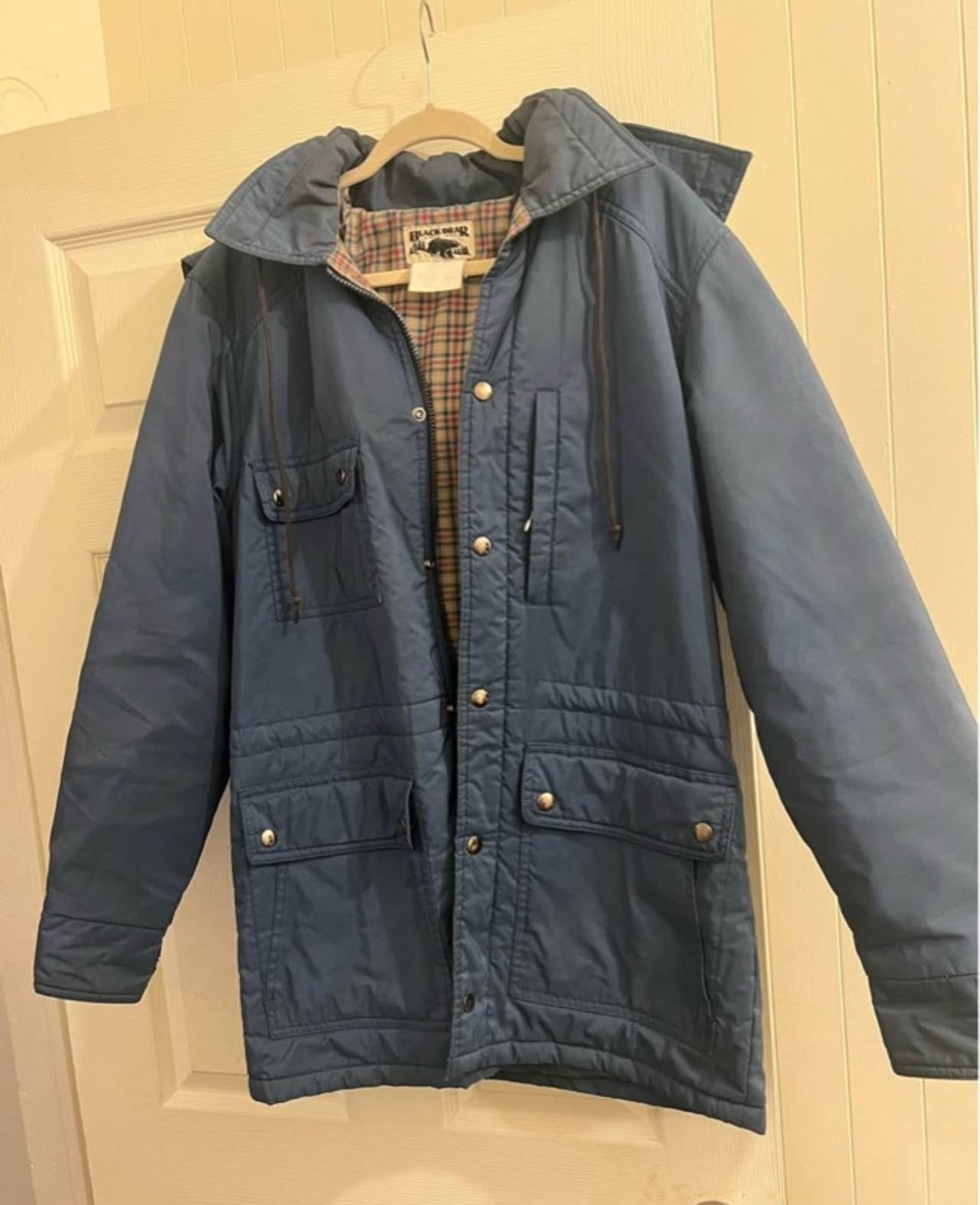 Black Bear Fleece-Lined Parka Blue