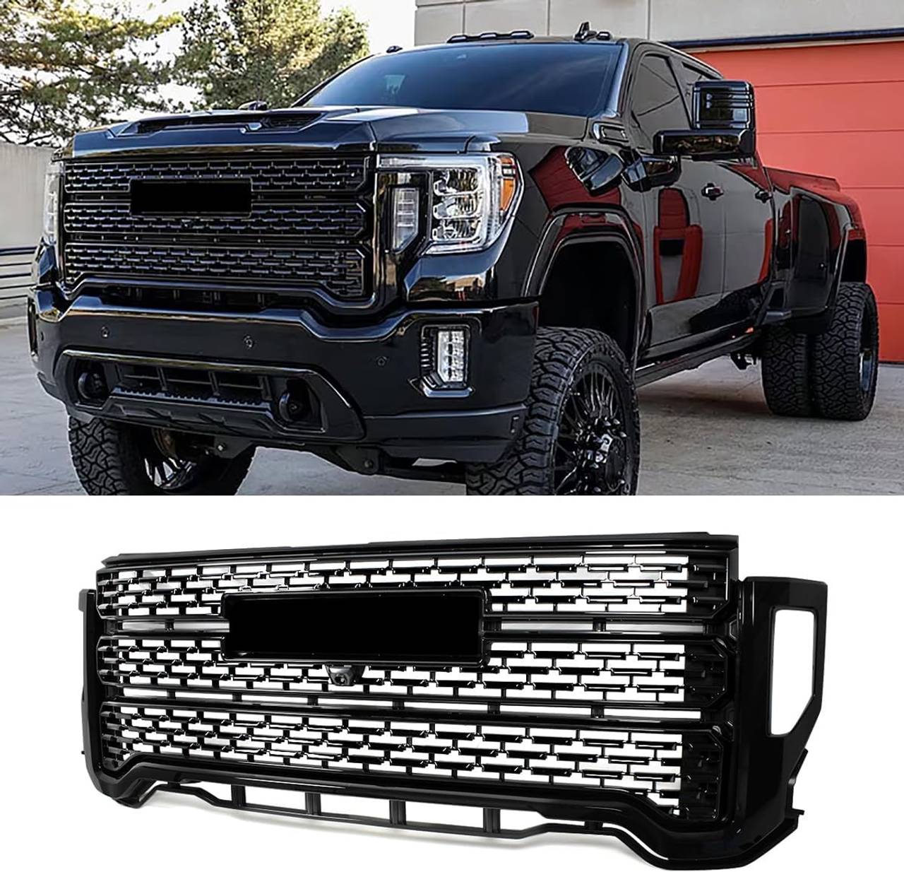 GMC Sierra 2500HD 3500HD Denali Gloss Black Grille