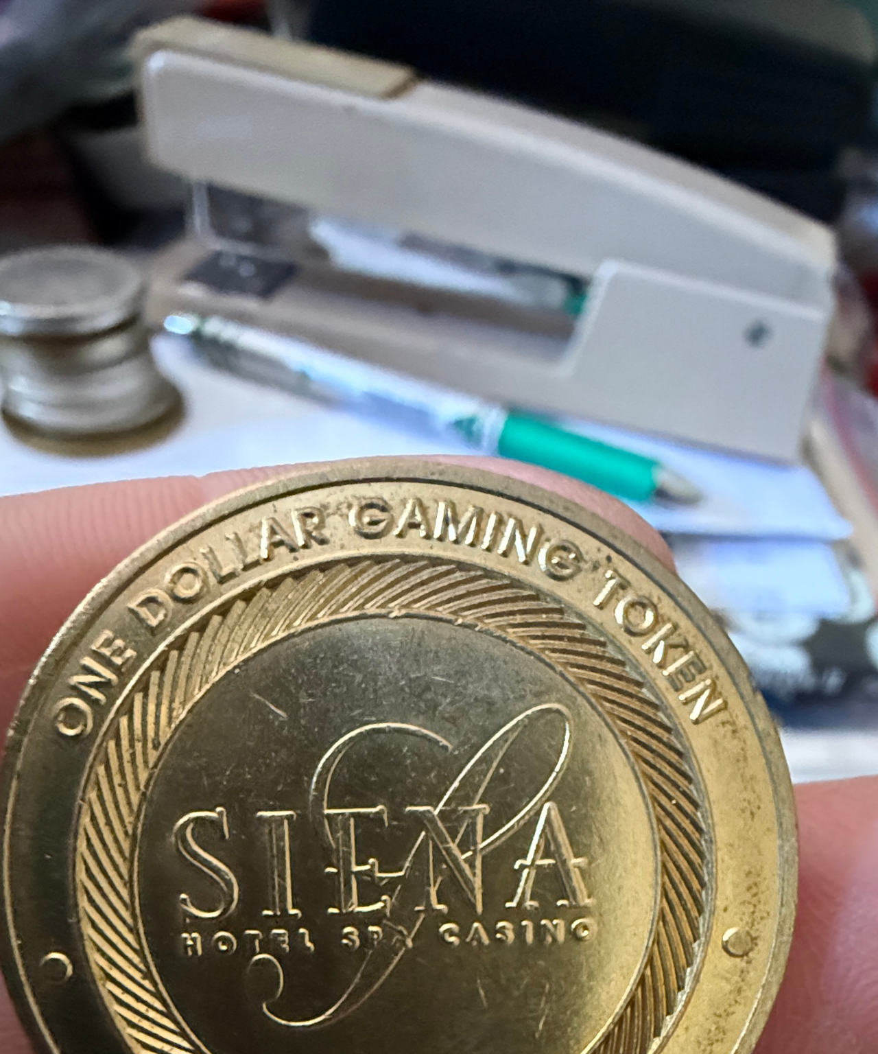 Siena Hotel Spa Casino One Dollar Gaming Token