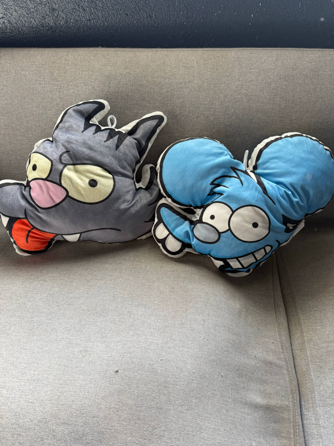 The Simpsons Itchy and Scratchy Plush Pillows