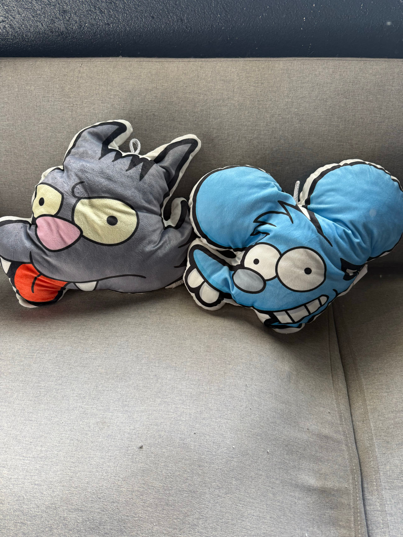 The Simpsons Itchy and Scratchy Plush Pillows