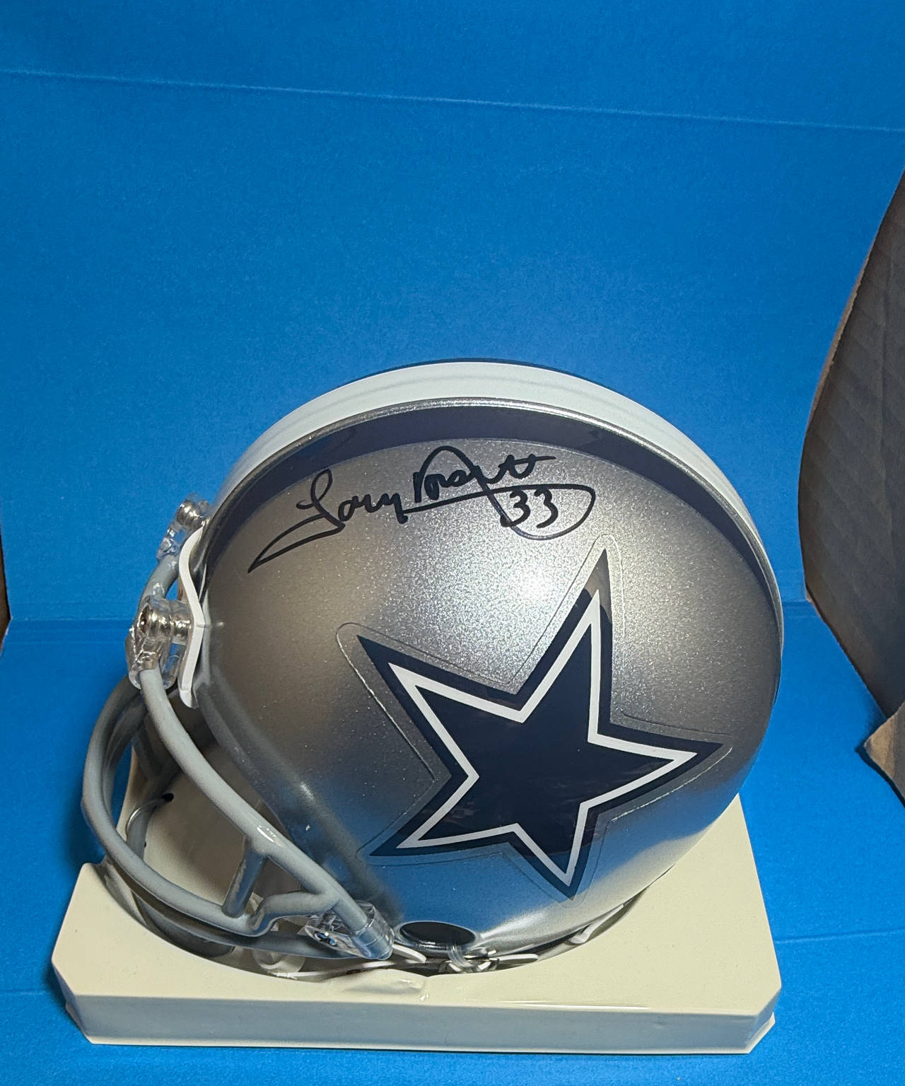 Tony Dorsett Signed Dallas Cowboys Riddell Mini Helmet