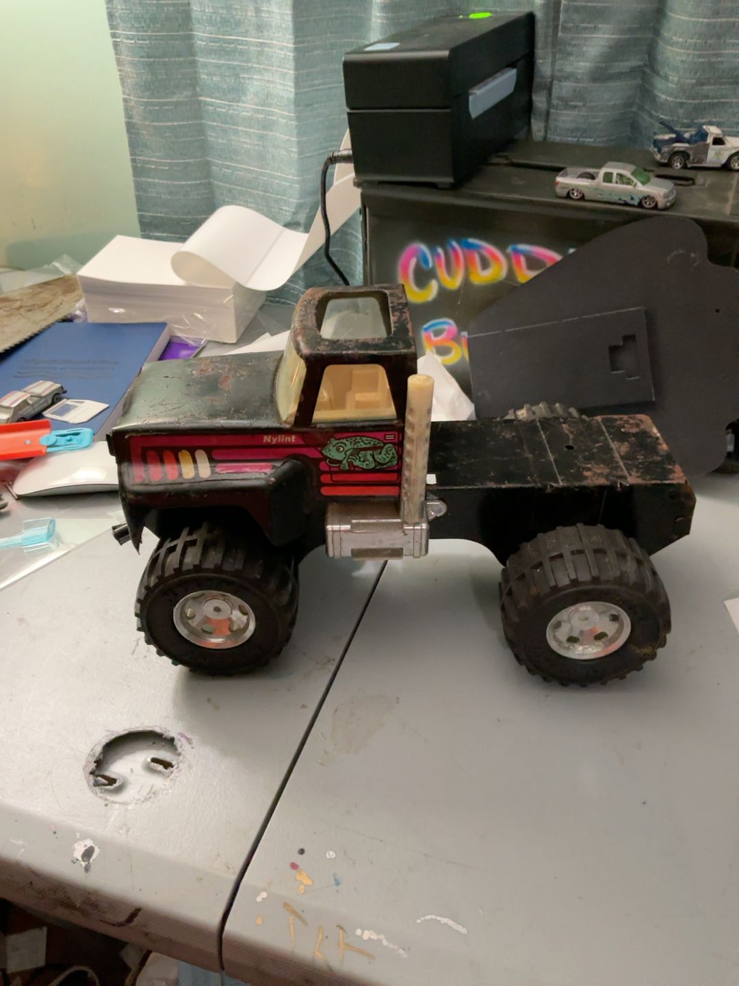 Nylint Super Tow'd Pressed Steel Tow Truck