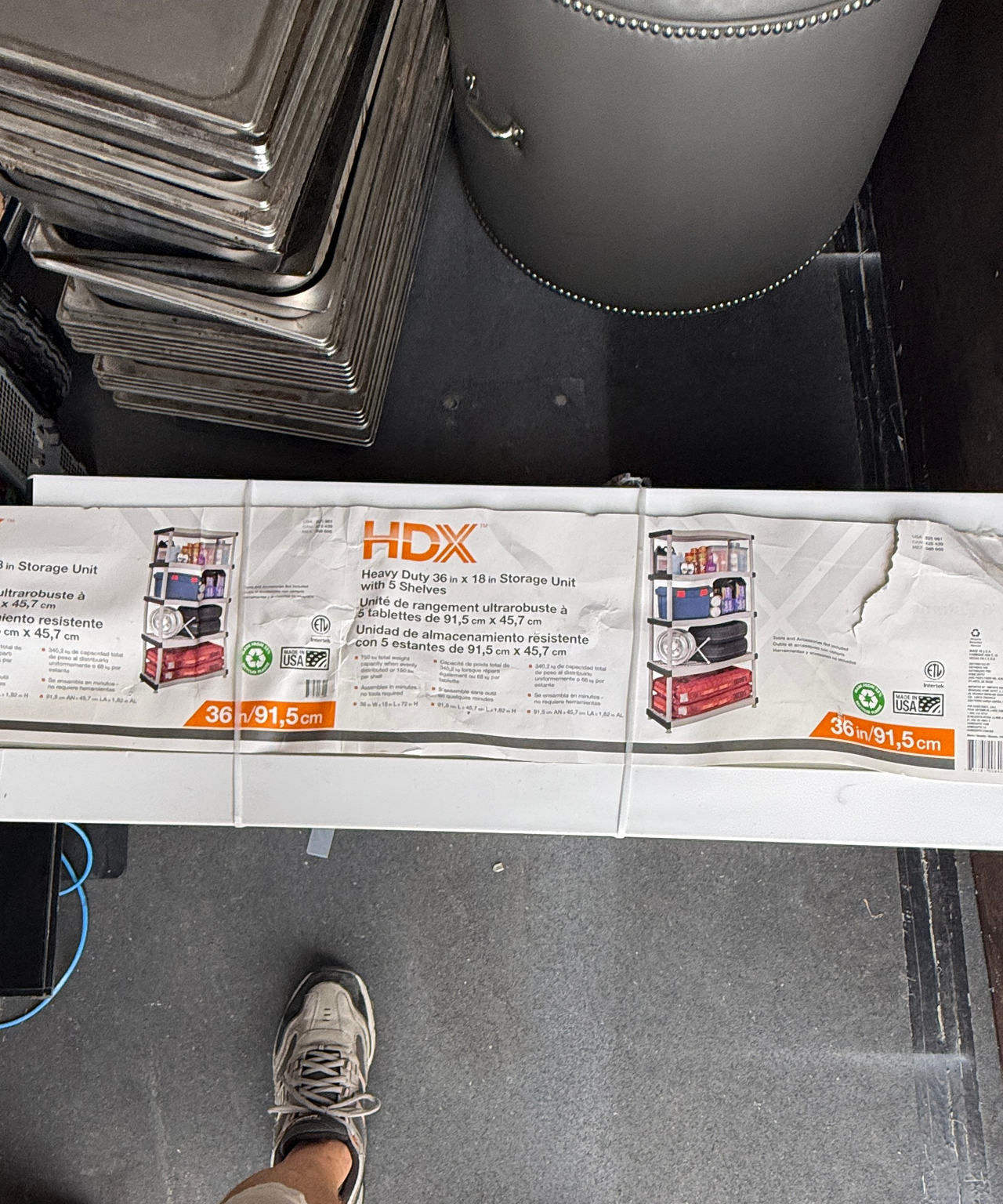 HDX 5-Tier Plastic Garage Storage Shelving Unit