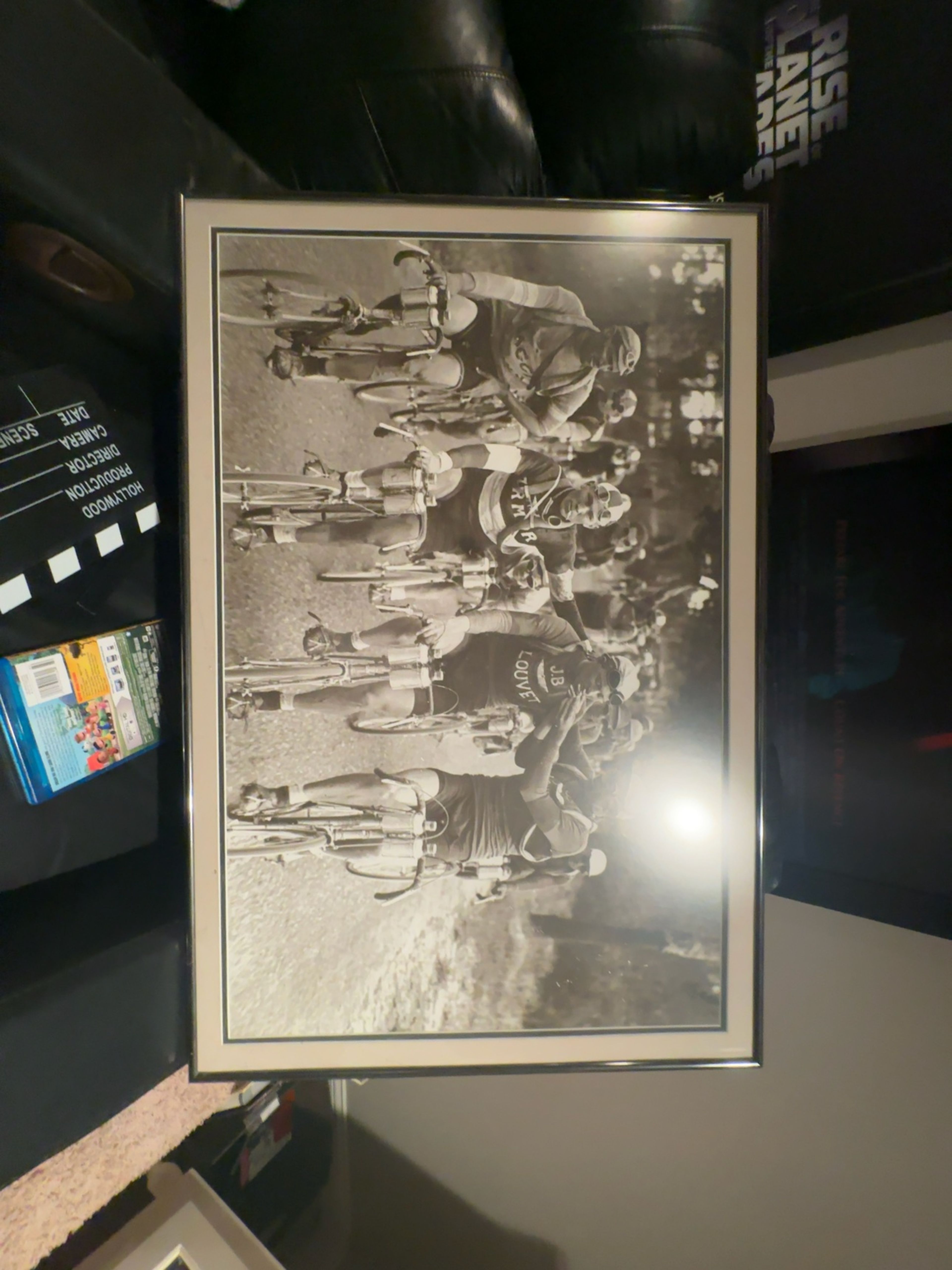 1927 Tour de France 22”x33” Framed/Matted Vintage Photograph Print