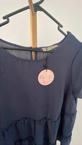 Brand: You + All Women's Navy Tiered Short Sleeve Top size 16 - Image 2