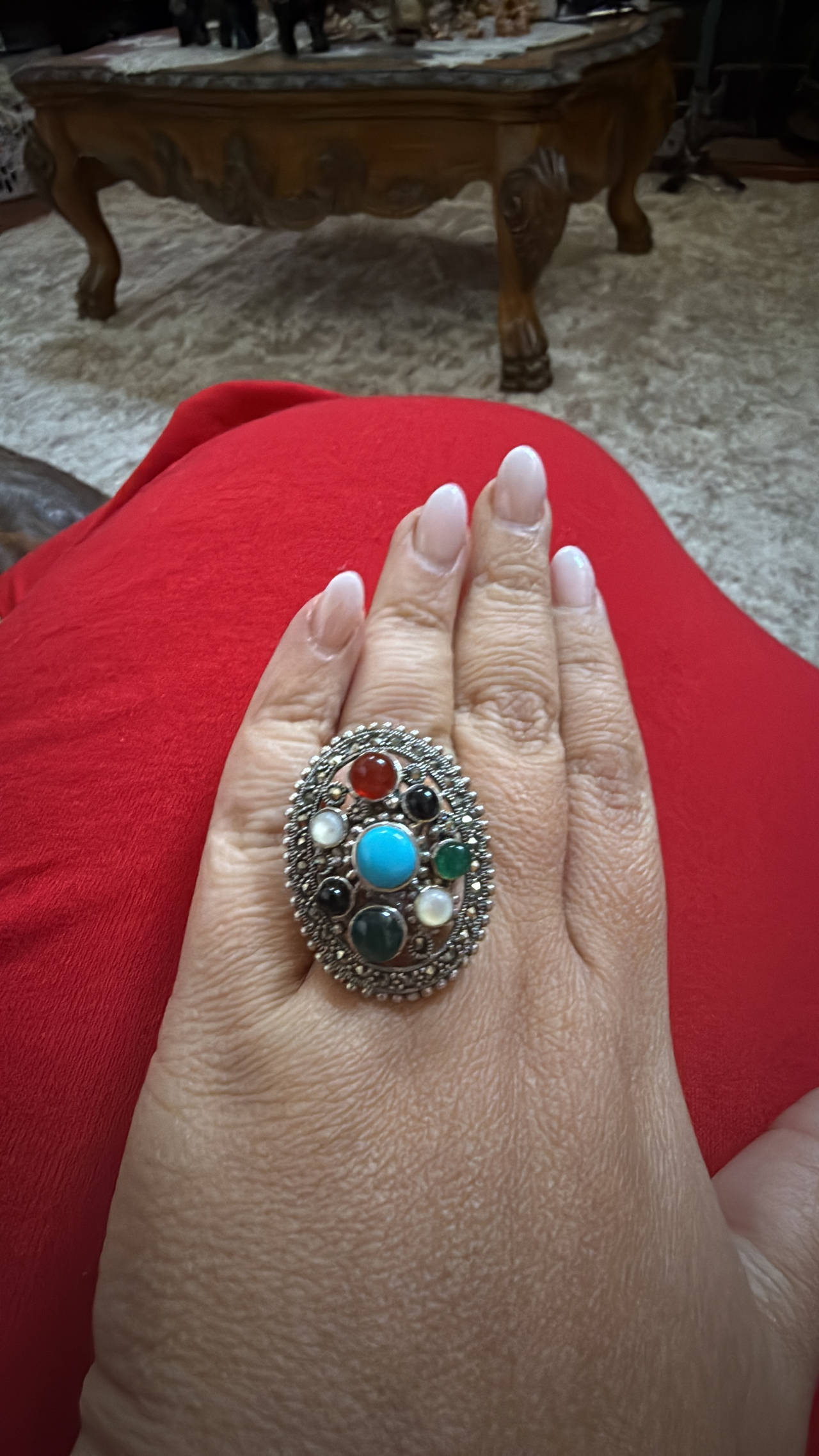 Bohemian Multi-Stone Statement Ring