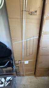 Sunrosa 34" x 72" Bifold Shower Door Matte Black - Image 2