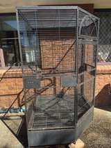 185cm XXL Corner Bird Cage Pet Parrot Aviary Perch Castor Wheel - Image 4