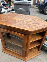 Oak Corner TV Stand - Image 3