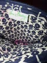 Vera Bradley Crossbody Bag Navy Twirly Birds Pattern - Image 2