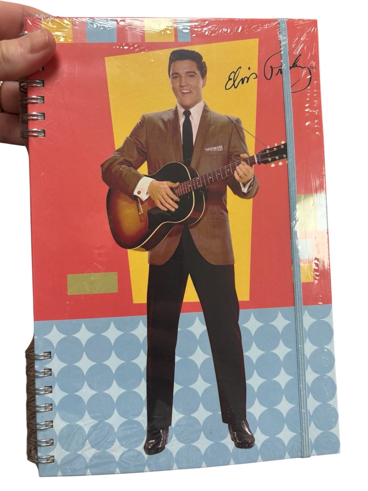 Elvis Presley Spiral Notebook with Elastic Closure