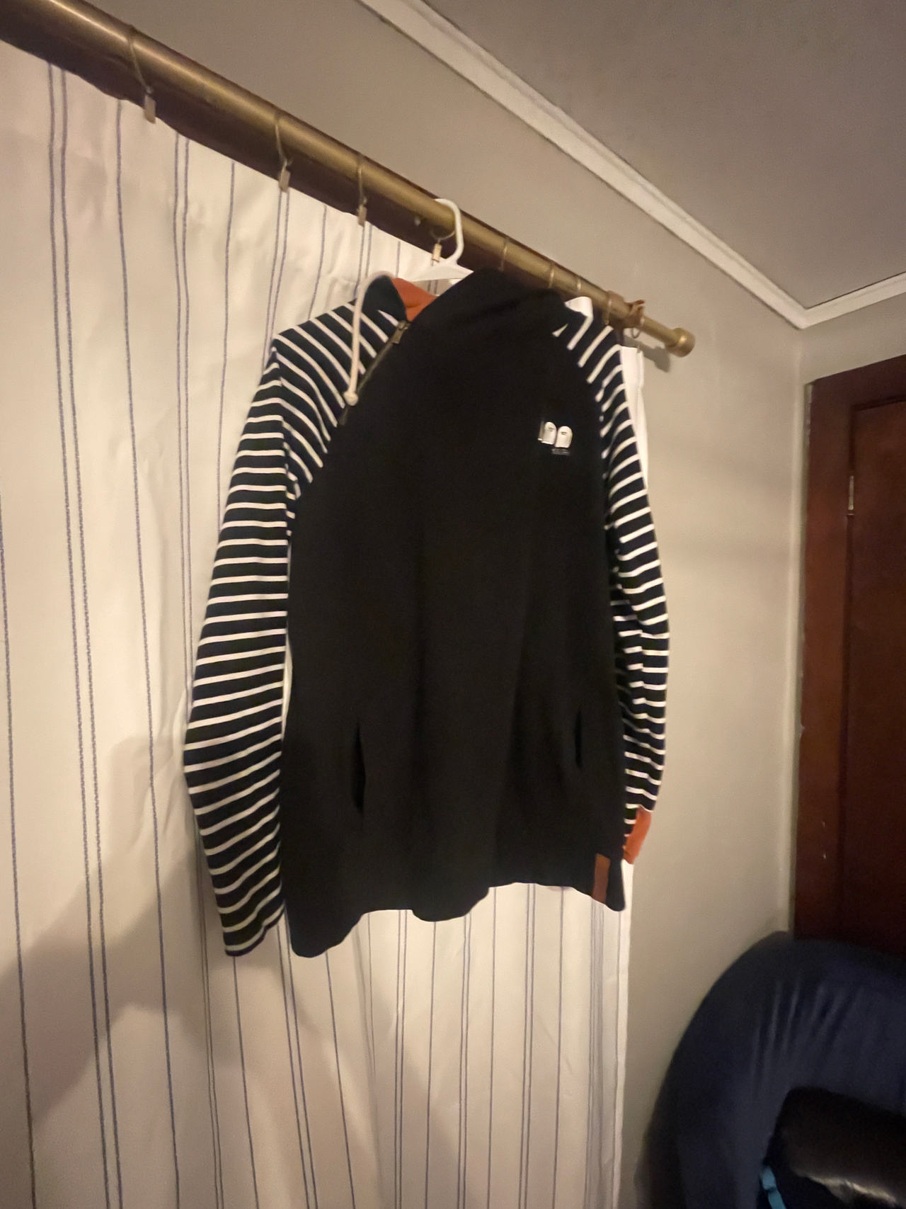 Striped Sleeve Hoodie